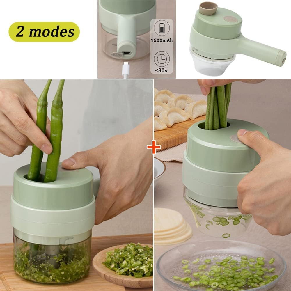 5 In 1 Handheld Hammer Electric Vegetable Cutter