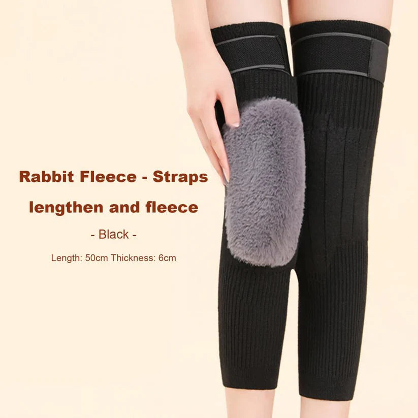 2 Pcs Adjustable Cashmere wool Knee Warmers -30°