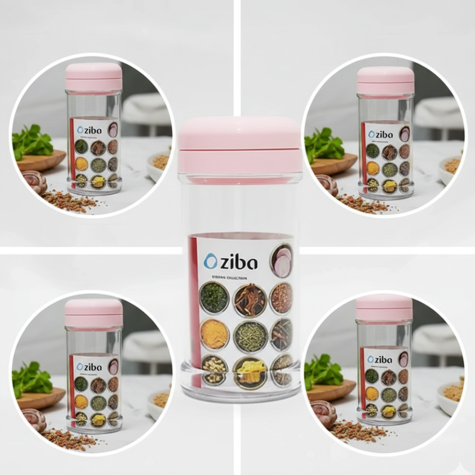 3-Way Crystal Seasoning Shaker (31100) by Ziba