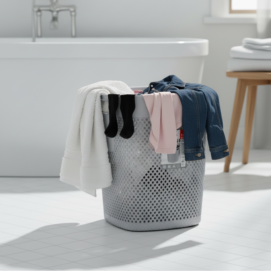 WashEase Compact Laundry Bin (36374) by Ziba