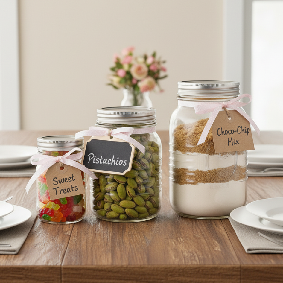 Bavaria’s Elegant Glass Jars (Pack of 3) by Ziba