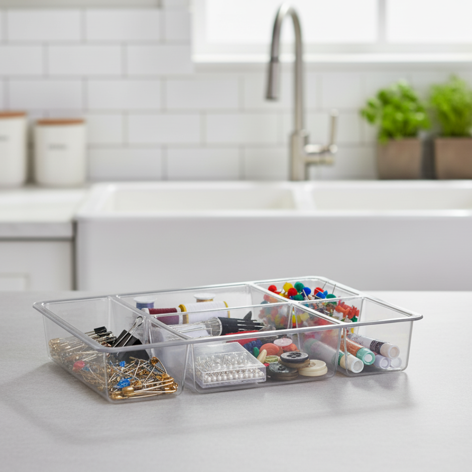 ClearSort 5-Section Drawer Organizer (37021) by Ziba