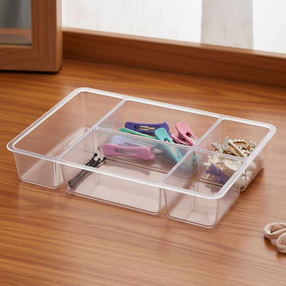 ClearSort 5-Section Drawer Organizer (37021) by Ziba