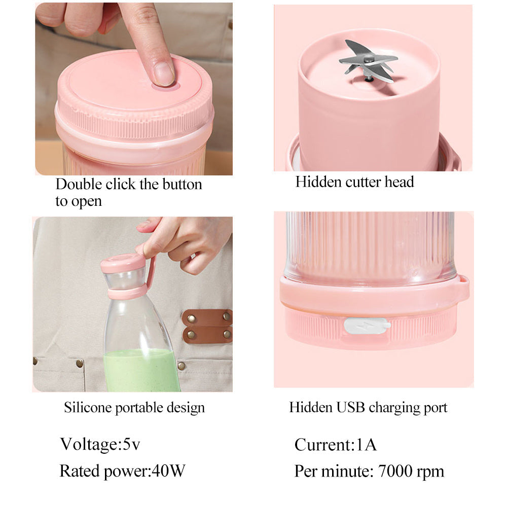 Make Milkshakes like a Boss with Portable Electric Juicer Blender.