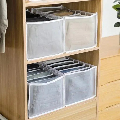 7 Grids Washable Wardrobe Clothes Organizer ( PACK OF 6 PIECES )