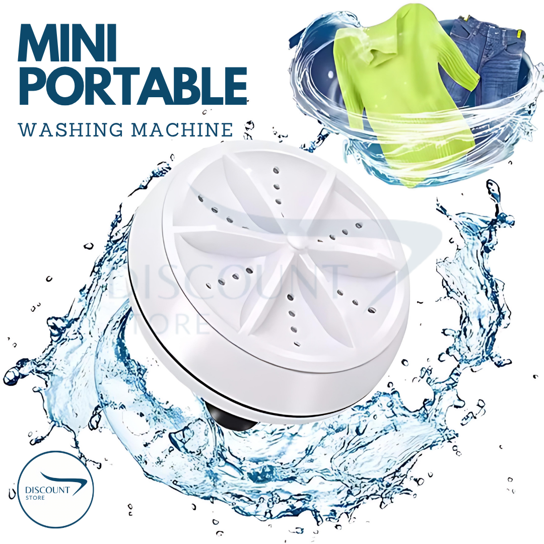 Portable Turbine Ultrasonic Washing Machine - (IMPORTED)