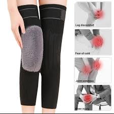 1 Pair Winter Wool Knee Pads Warm Knee Protector Wool Warmers Thickened Knee Brace