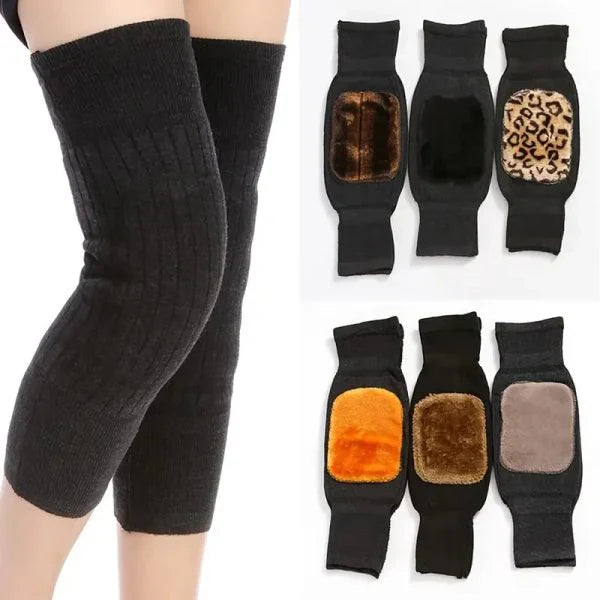 2 Pcs Adjustable Cashmere wool Knee Warmers -30°