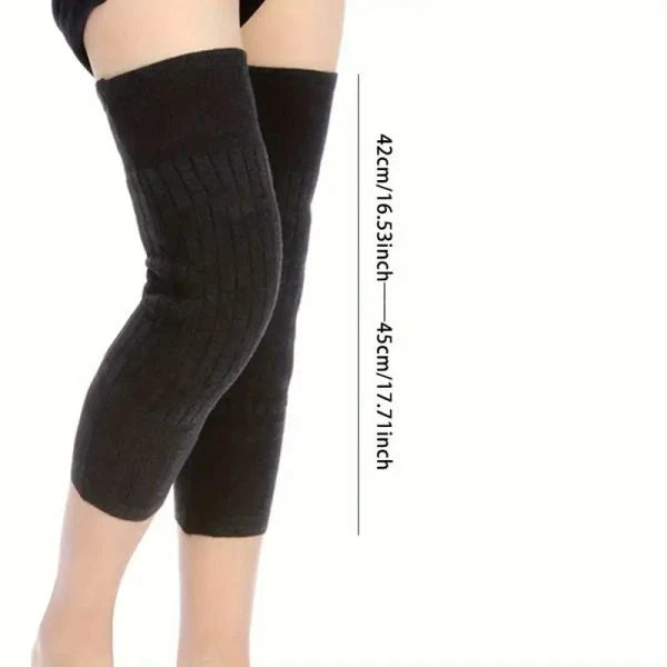 2 Pcs Adjustable Cashmere wool Knee Warmers -30°